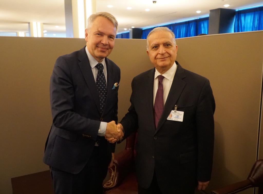 Foreign Minister Meets his Finnish Counterpart Mr. Pekka Haavisto ...